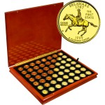 USA 56 STATES & TERRITORIES QUARTERS $14 Coin Set 25 cents x 56 coins GOLD PLATED 1999 - 2009